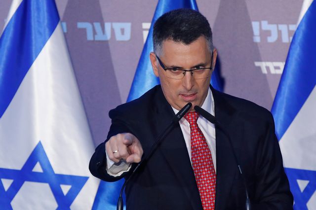 Gideon Saar le 16 décembre 2019 près de Tel Aviv