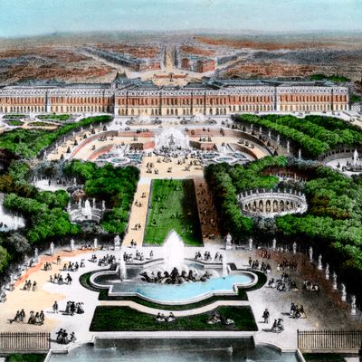 Vue des jardins du château de Versailles