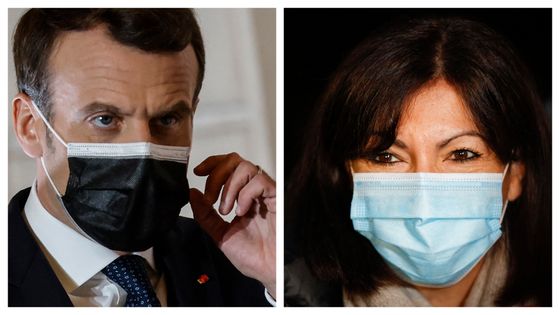 Emmanuel Macron - Anne Hidalgo / En finir avec le virus : un choix politique ? ©AFP - THOMAS COEX / GEOFFROY VAN DER HASSELT