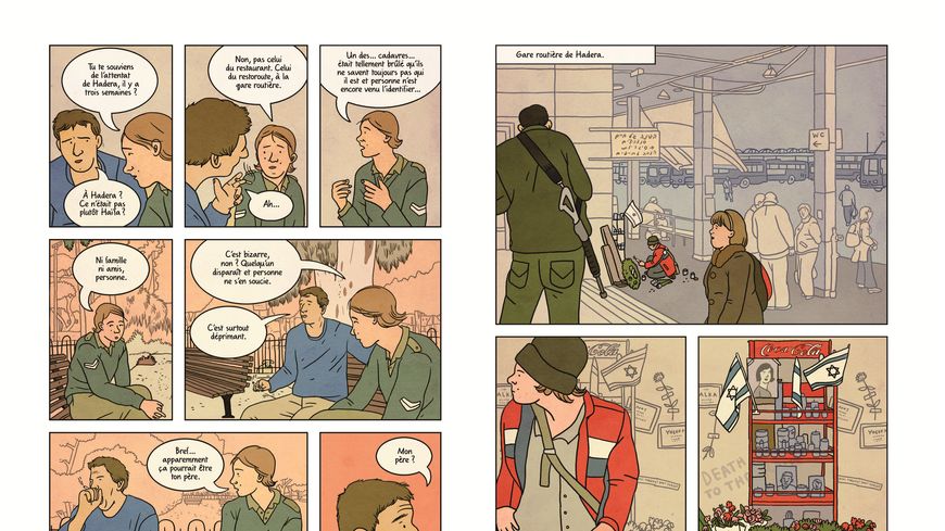 Extrait de "Exit Wounds", de Rutu Modan paru en 2007
