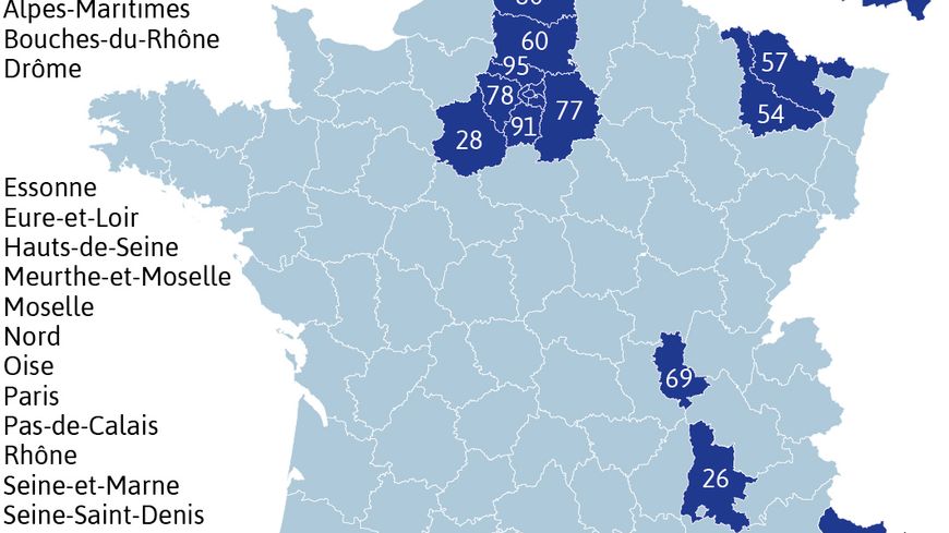 Covid-19 : surveillance renforcée dans 20 départements