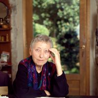 Portrait de Christiane Rochefort en septembre 1988 au Pradet.