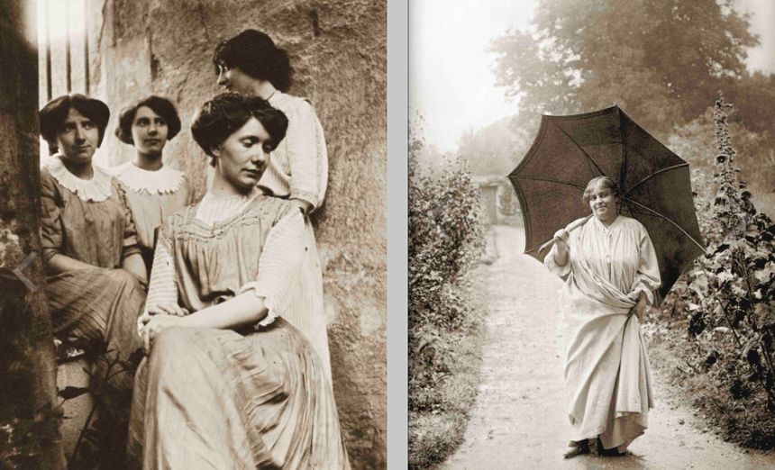 Les quatre amies (Issoudun 1905) et Autoportrait à l'ombrelle (1906)