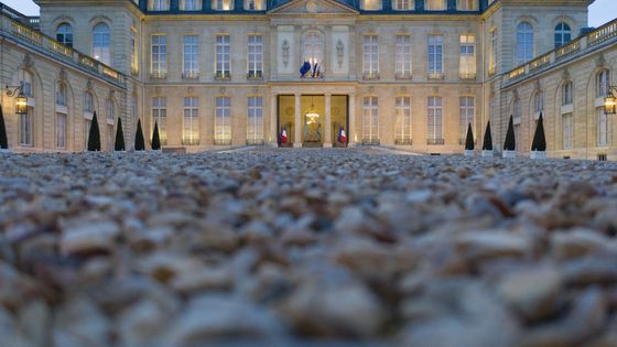 Vue du palais de l'Elysée depuis la cour d'honneur - 12 mars 2019 ©AFP - Eric FEFERBERG