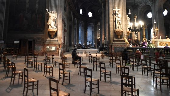 Eglise de Saint Sulpice à Paris (2020) ©AFP - Alain Jocard