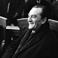 Visconti assistant au mariage d'Annie Girardot et Renato Salvatori (Italy, 1962)