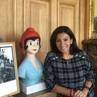 Anne Hidalgo, maire de Paris, dans son bureau de l'Hôtel de Ville, le 25 septembre 2018.