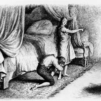Illustration pour le rouge et le noir, roman de Stendhal (1783-1842), gravure de Henri-Joseph Dubouchet (1833-1909), publié par Conquet, 1884, Paris.