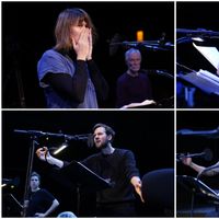 Les acteurs de la Comédie-Française lors de l'enregistrement de "Mithridate" de Jean Racine, au studio 104