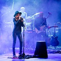 Melody Gardot pendant un concert à Barcelone sur la scène du Festival del Mil.lenni, 21 mars 2016.