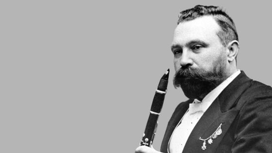 Le clarinettiste Richard Mühlfeld (1856-1907), ami de Brahms qui a écrit pour lui le Trio pour clarinette, violoncelle et piano op 114 et le Quintette avec clarinette op 115. Collection privée ©Getty - Photo by Fine Art Images/Heritage Images/Getty Images