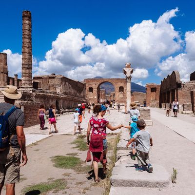 Comment protège-t-on des ruines ? Ici le célèbre site archéologique de Pompéi, en Italie.