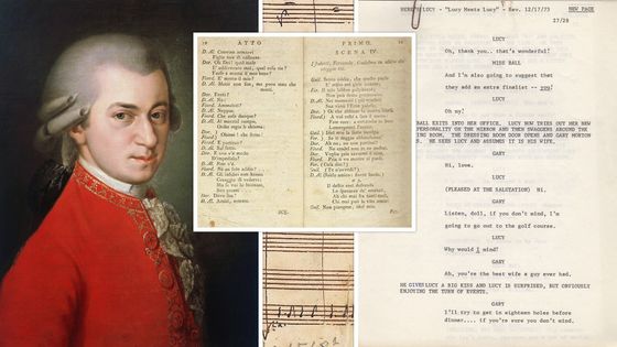 Mozart et les dialogues (facsimile de l'acte I, scène 4, de 'Cosi fan Tutte')