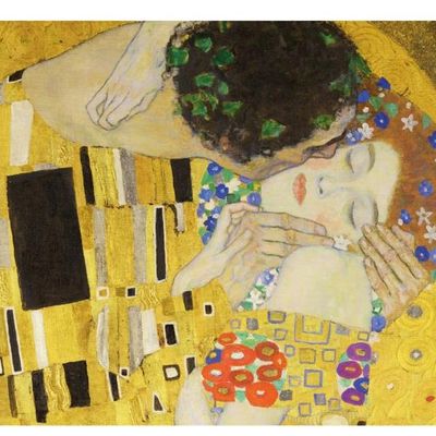 Le Baiser de Klimt (détail couverture " De l'or dans la nuit de Vienne, selon Klimt "