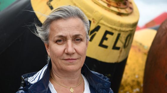 Portrait de la pneumologue Irène Frachon au port de commerce de Brest, le 17 septembre 2019. ©AFP - FRED TANNEAU