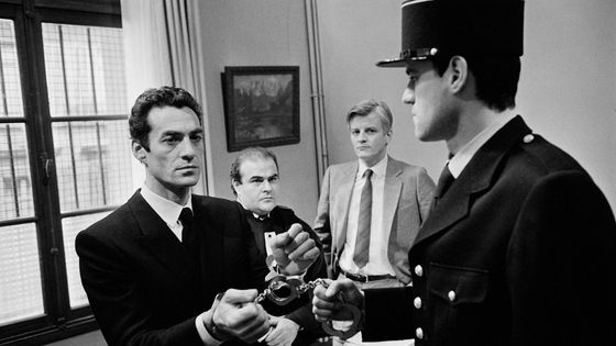 Les acteurs Daniel Duval, Jean Benguigui et Jacques Perrin sur le tournage du film "Le Juge" de Philippe Lefebvre ©Getty