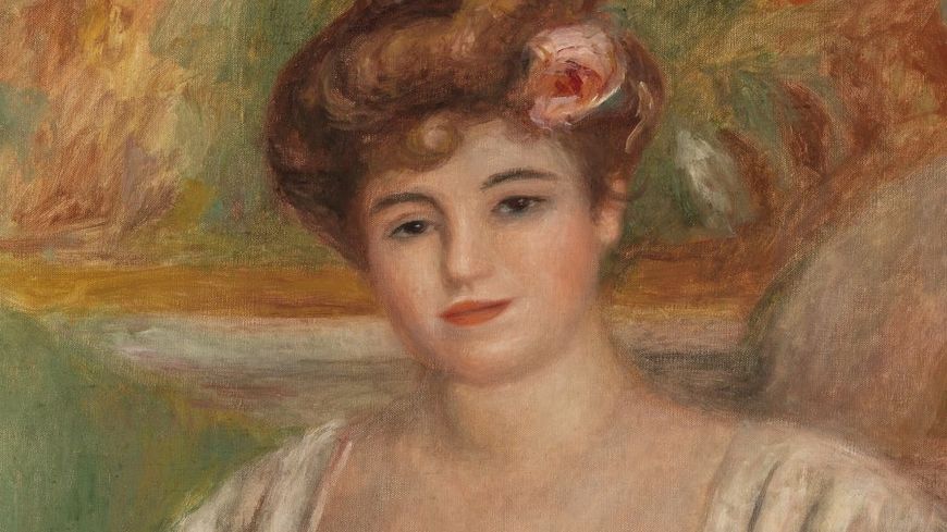Portrait de Misia Sert (Jeune femme au griffon) 1907, huile sur canvas