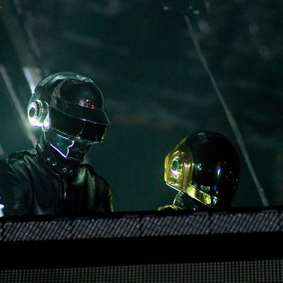 Daft Punk en concert au City Botanic Gardens le 20 décembre 2007 à Brisbane, Australie.