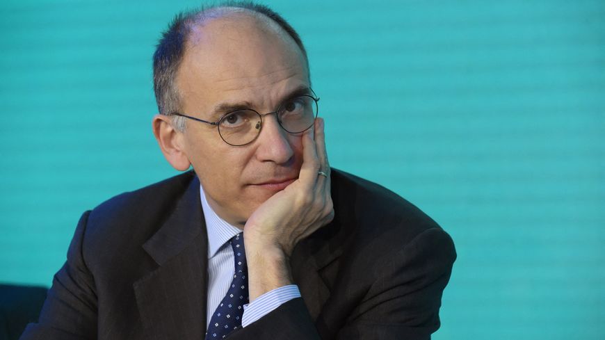 Ancien Premier ministre italien Enrico Letta lors d'une session de la conférence annuelle de la bourse paneuropéenne Euronext. Paris, 14 janvier 2020