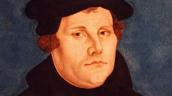 Portrait de Martin Luther de Lucas Cranach, huile sur toile (1529) - Domaine public