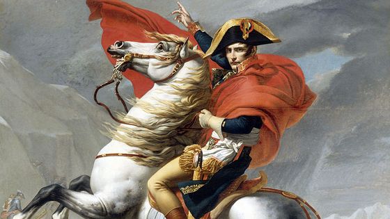 Napoléon à la Passe de Saint-Bernard. Peinture de Jacques-Louis David - Fine Art/VCG Wilson/Corbis Historical via Getty Images