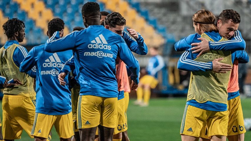 Le Groupe Palois, avant le match contre Châteauroux