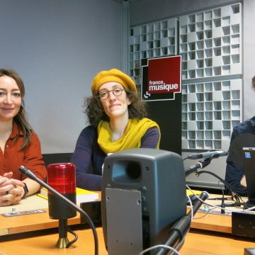 France Musique, studio 361... Solveig Serre, Caroline Giron-Panel & Philippe Venturini
