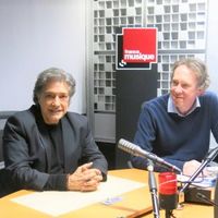 France Musique, studio 361... Frédéric François & Benoît Duteurtre (g. à d.)