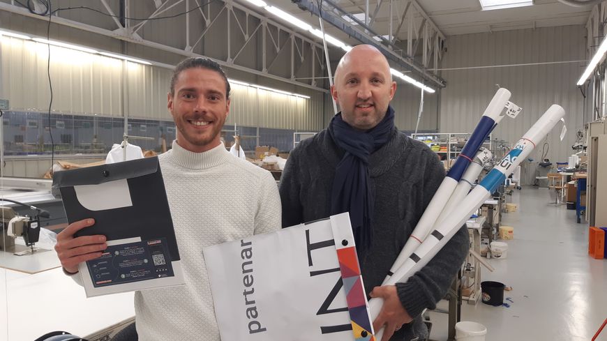 Jean Marie Grégoire responsable du pôle textile à Etape Auvergne accompagne Clément Filère et son projet Boomerang