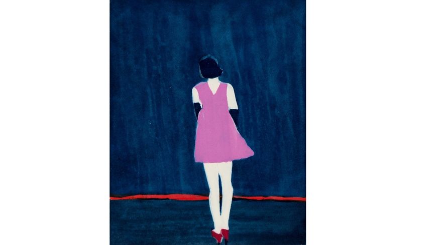 Tom Hammick courtesy galerie Prodromus : Violetta II - Inspirée par la Traviata à l'English National Opera - eau-forte - 25x20 cm