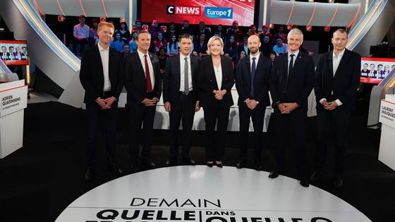 Représentants des différents partis lors du débat pour les éléctions européennes de 2019 ©AFP - LIONEL BONAVENTURE