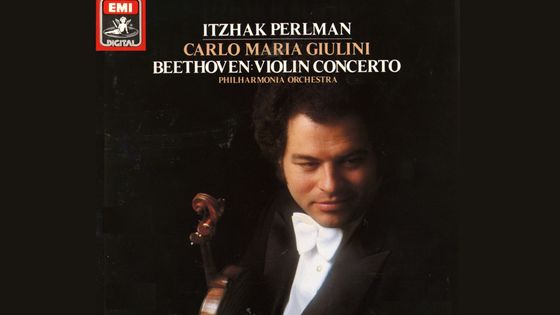 Itzhak Perlman, Carlo Maria Giulini. Beethoven : Concerto pour violon. Philharmonia Orchestra - EMI