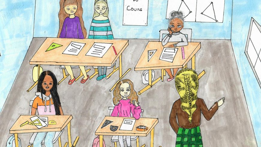 Dessin de Khiara, élève de 5e du collège Paul Langevin à Ville-La-Grand (Haute-Savoie)