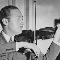 Jascha Heifetz à Londres en février 1934