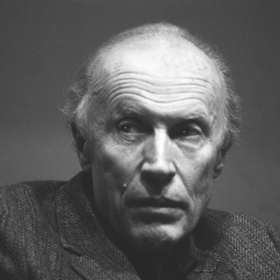 Eric Rohmer au Centre Pompidou, en février 1986