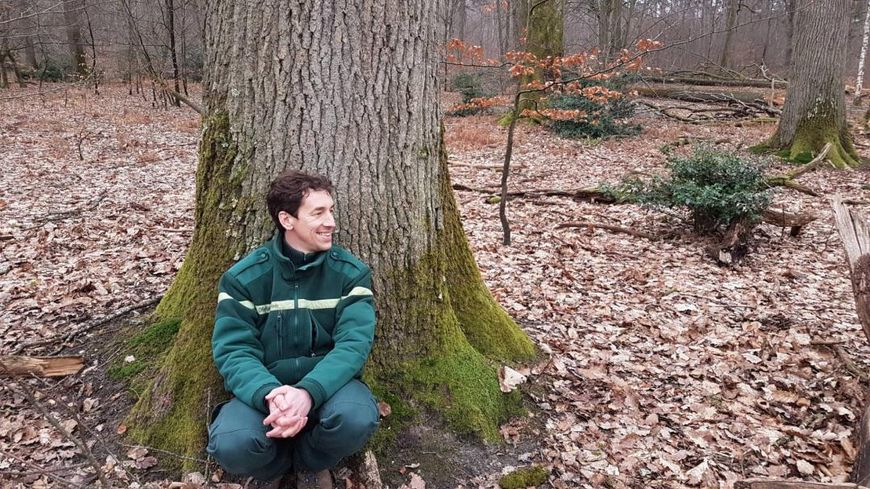 Laurent Tillon en forêt de Rambouillet, février 2021
