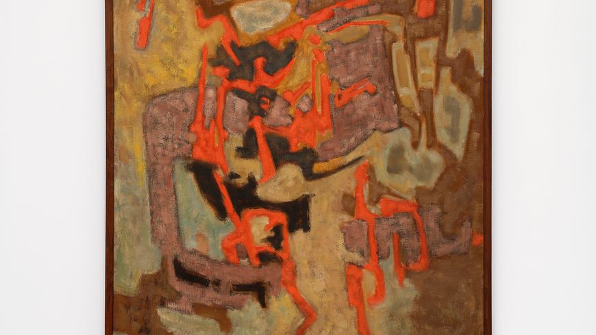 "En attendant Omar Gatlato”, Triangle - Astérides, Centre d’art contemporain, 2021. Mohammed Khadda, Sans titre, circa 1962, private collection.