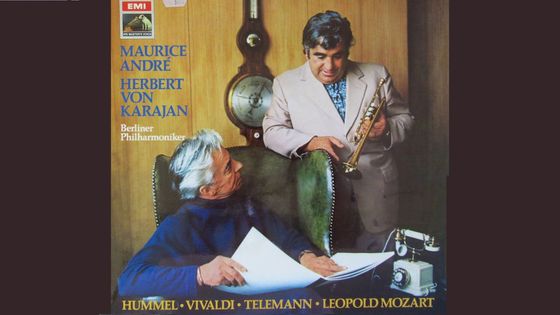 Maurice André, Herbert von Karajan, Berliner Philharmoniker : Hummel, Vivaldi, Telemann, Leopold Mozart - EMI