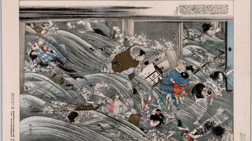 Le tsunami Sanriku de 1896, sur la côte Nord-Est du Japon, fit plus de 22.000 morts.