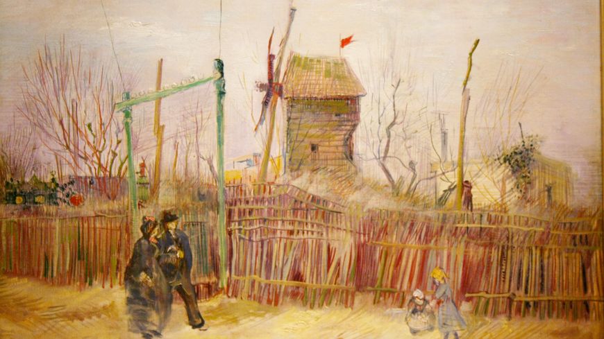 Les détails de "Scène de rue à Montmartre".