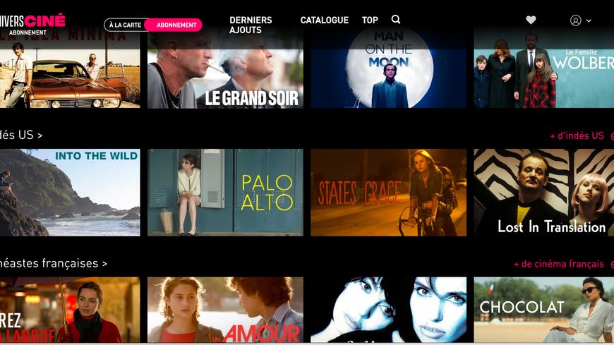 La plate-forme UniversCiné propose une offre SVOD depuis septembre 2020.