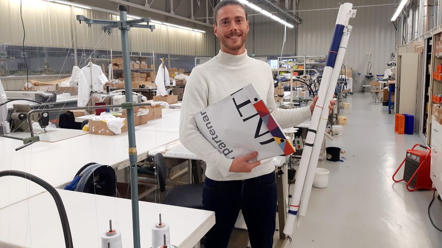 Clément Filère, fondateur de la start-up Ecopack solutions, dans les ateliers d'Etape Auvergne, à Vergongheon, en Haute-Loire.