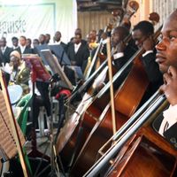 A Kinshasa en 2010, un concert de l'orchestre symphonique du Congo fondé par l'église Kimbanguiste