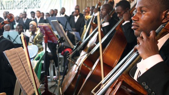 A Kinshasa en 2010, un concert de l'orchestre symphonique du Congo fondé par l'église Kimbanguiste ©AFP - Junior D. Kannah
