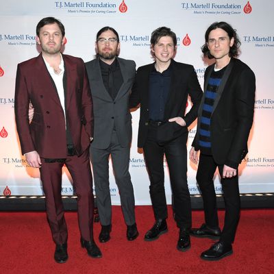 Le groupe de rock Kings of Leon le 25 février 2019 à Nashville, Tennessee.