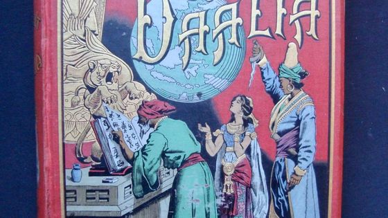 "Le Serment de Daalia" - Onzième volume de la collection des Voyages Excentriques de Paul d'Ivoi - Combet et Cie, Ancienne Librairie Furne, 1904 ? - Dessins de Louis Bombled, décor J. Fau, reliure de Engel.