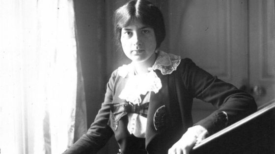 La compositrice Lili Boulanger (1893-1918) , 1er Grand Prix de Rome de musique. Photo de presse / Agence Meurisse 1913 - Gallica-BnF