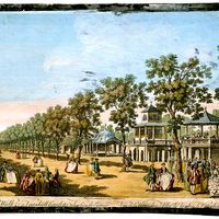 Peinture de Vauxhall Gardens au 18e siècle par Antonio Canaletto (1697-1768)