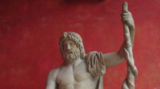 Une statue d’Asclepios au Glyptothèque Ny Carlsberg (Copenhague, Danemark)