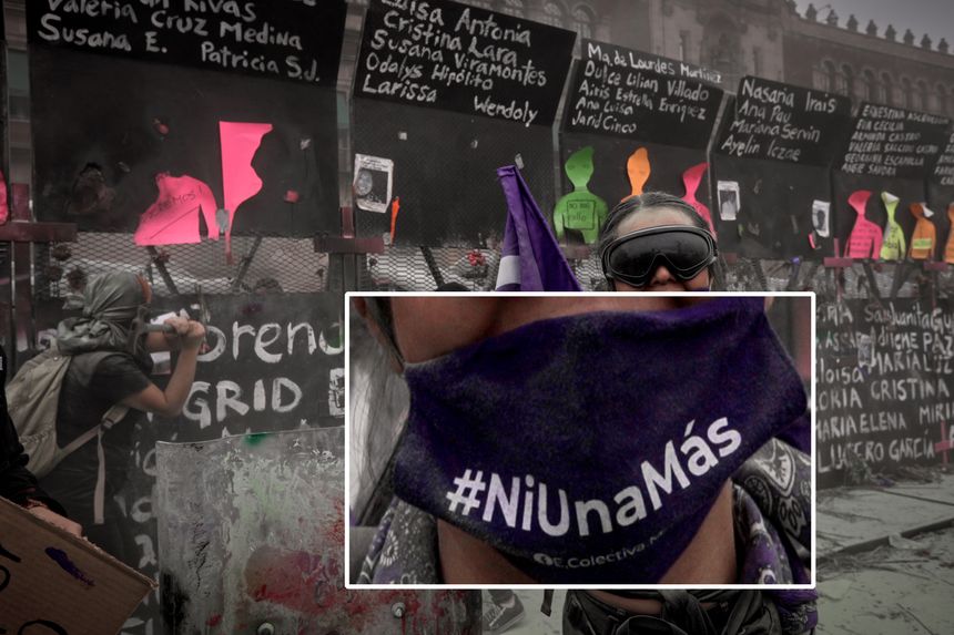 « Ni una mas » signifie « pas une de plus ». « C'est la phrase emblématique contre les féminicides », explique Mahé Elipe.